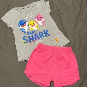 Baby shark summer outfit